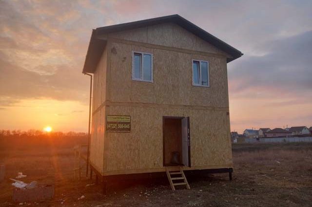 Двухэтажный дом из СИП-панелей в Стрелецком Белгородского района Белгородской области